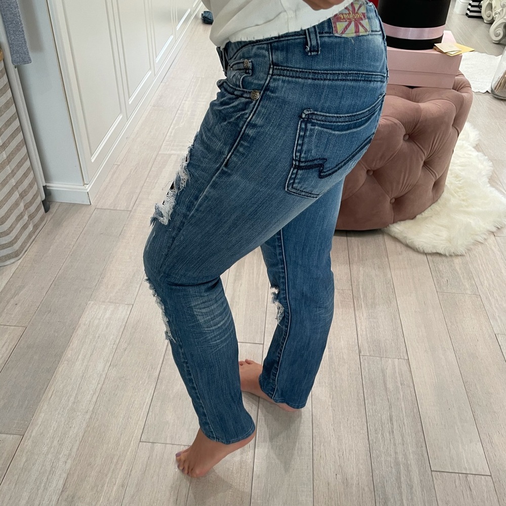 Machine Ripped Jeans Blue - Picture 5 of 5